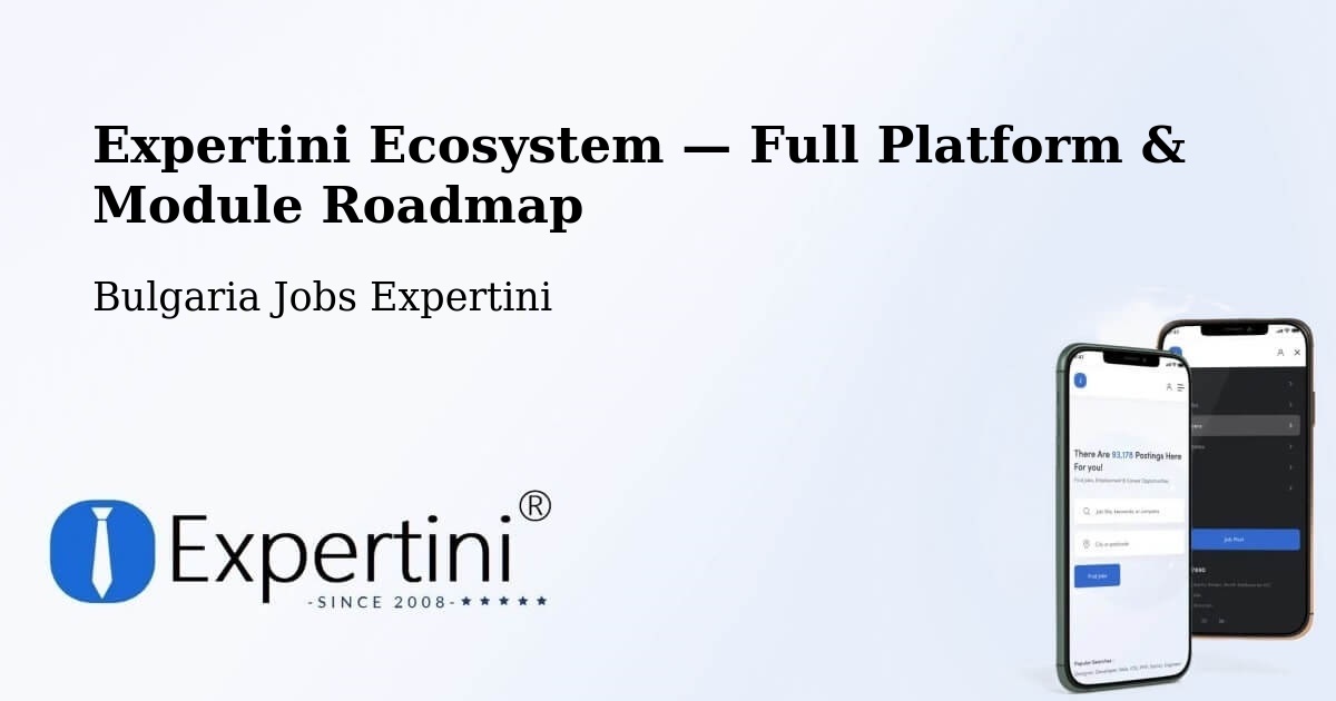 Expertini Ecosystem — Full Platform & Module Roadmap – Levski